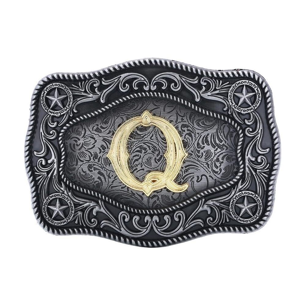 1959 Initial Letter Belt Buckle Western Cowboy Belt Buckles Texas Buckle